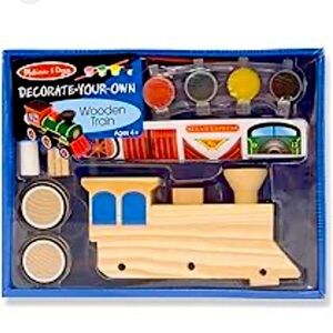 NWT MELISSA & DOUG Decorate-Your-Own Train